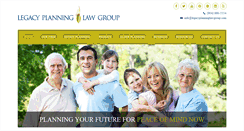 Desktop Screenshot of legacyplanninglawgroup.com