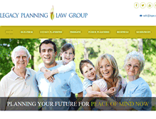 Tablet Screenshot of legacyplanninglawgroup.com